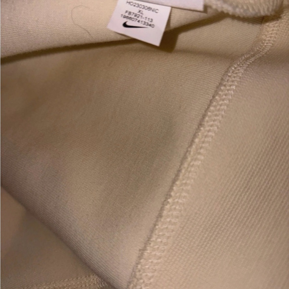 Cream Nike Tech Fleece Full Zip - Picture 4 of 5
